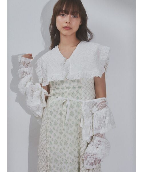 merry jenny(メリージェニー)の「flower × check キャミワンピース(ワンピース・レディース・グリーン/イエロー・FREE)」の19枚目の写真