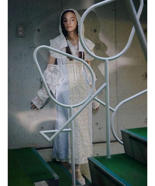 merry jenny(メリージェニー)の「flower × check キャミワンピース(ワンピース・レディース・グリーン/イエロー・FREE)」の21枚目の写真