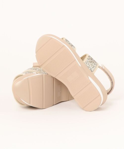 Balancoire（ブランコアール）の「グリッターダブルベルトスポーツサンダル（サンダル・レディース・ブラック/シルバー/ゴールド・M/L/S/LL）」の5枚目の写真