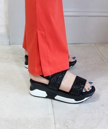 Balancoire | グリッターダブルベルトスポーツサンダル(サンダル)