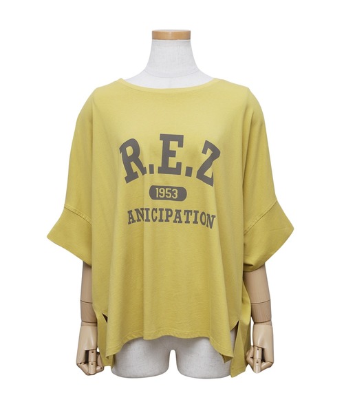 reca(レカ)の「ドルマンロゴカットソー(Tシャツ/カットソー・レディース・オフホワイト/イエロー/ブラック/グレイッシュベージュ・M)」の21枚目の写真