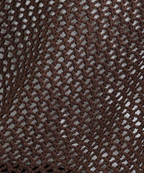 coen(コーエン)の「Vネックメッシュカーディガン(カーディガン/ボレロ・レディース・ブラック/ホワイト/モカ・M/L)」の17枚目の写真