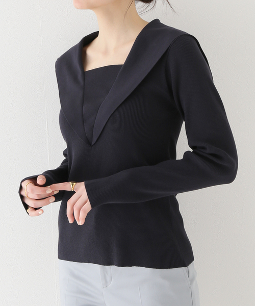 IENA（イエナ）の「セーラーカラーニット（ニット/セーター）」 - WEAR
