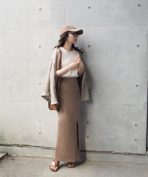 LAULEN（ローレン）の「Linen shirt jacket（テーラードジャケット・レディース・ブラウン/ベージュ・FREE）」の11枚目の写真