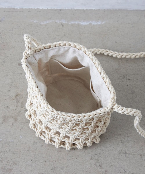 EFOLE(エフォル)の「Macrame mini shoulder bag / マクラメ ミニ ショルダー バッグ(ショルダーバッグ・レディース・オフホワイト・FREE)」の4枚目の写真