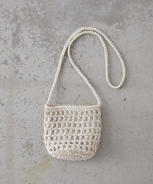 EFOLE(エフォル)の「Macrame mini shoulder bag / マクラメ ミニ ショルダー バッグ(ショルダーバッグ・レディース・オフホワイト・FREE)」の9枚目の写真