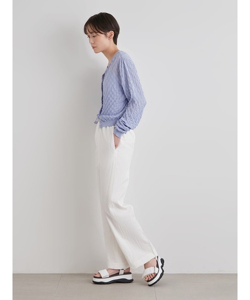 emmi（エミ）の「【emmi atelier】ピンタックウエストゴムパンツ（その他パンツ・レディース・ライトブラウン/ブラック/オフホワイト・0/1）」の15枚目の写真