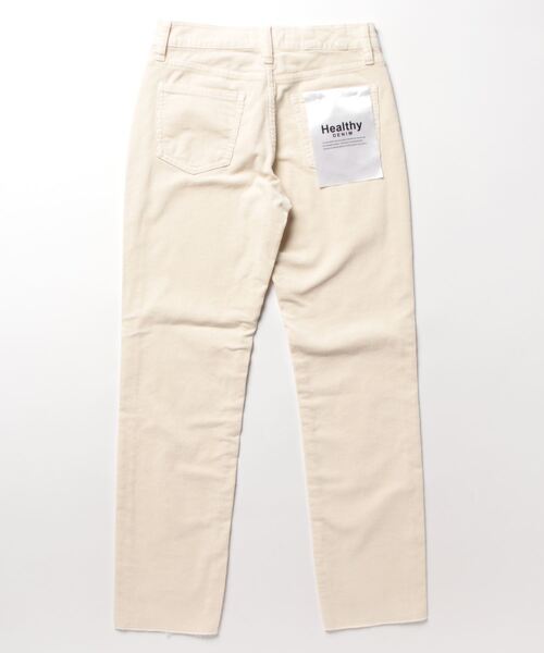 alcali（アルカリ）の「Healthy DENIM　Citrus Slit フリンジストレートデニム（デニムパンツ・レディース・アイボリー・23inch）」の2枚目の写真