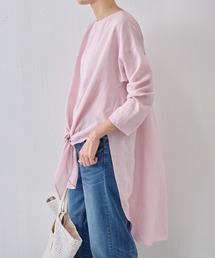 BEARDSLEY | 前結びリネンチュニックブラウス(シャツ/ブラウス)