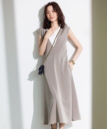 【WEB限定・シワになりにくい】ジェシーツイル ジャンパースカート