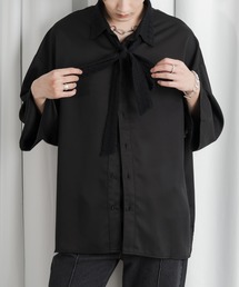 【Adoon plain 】レースボウタイシャツ