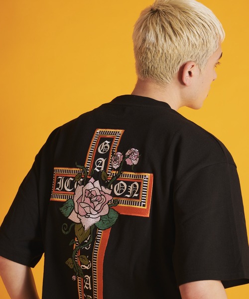 GALLIS ADDICTION(ガリスアディクション)の「GA BIG刺繍 TEE(Tシャツ/カットソー・メンズ・ブラック/ホワイト/ブラウン・M/L)」の8枚目の写真