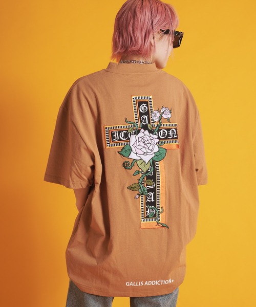 GALLIS ADDICTION(ガリスアディクション)の「GA BIG刺繍 TEE(Tシャツ/カットソー・メンズ・ブラック/ホワイト/ブラウン・M/L)」の19枚目の写真