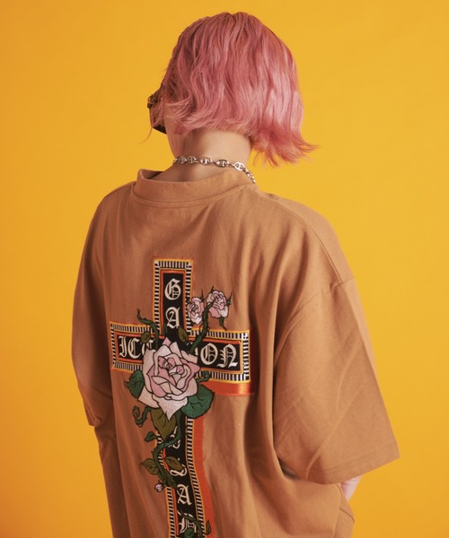 GALLIS ADDICTION(ガリスアディクション)の「GA BIG刺繍 TEE(Tシャツ/カットソー・メンズ・ブラック/ホワイト/ブラウン・M/L)」の11枚目の写真