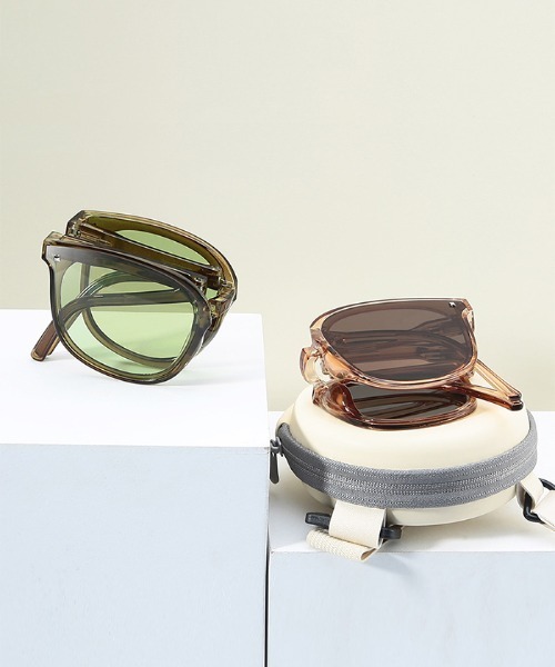 Futier land（フューティアランド）の「コンパクトサングラス（サングラス・レディース・ブラウン/グリーン/ブラック/ブルー・FREE）」の13枚目の写真