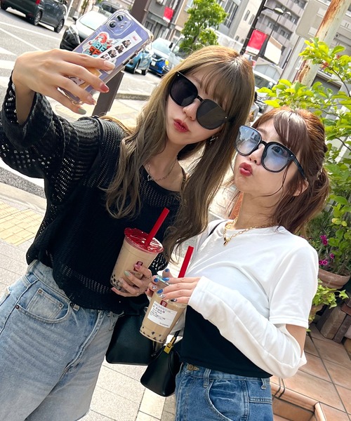 Futier land（フューティアランド）の「コンパクトサングラス（サングラス・レディース・ブラウン/グリーン/ブラック/ブルー・FREE）」の19枚目の写真