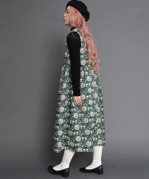 peu pres（プープレ）の「木の実プリントワンピース（ワンピース・レディース・グリーン/ブラウン・FREE）」の7枚目の写真