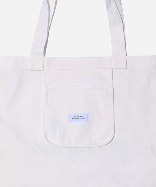 Saturdays NYC（サタデーズ ニューヨークシティ ）の「Miller Standard Tote（トートバッグ・メンズ・ブラック/オフホワイト・FREE）」の5枚目の写真