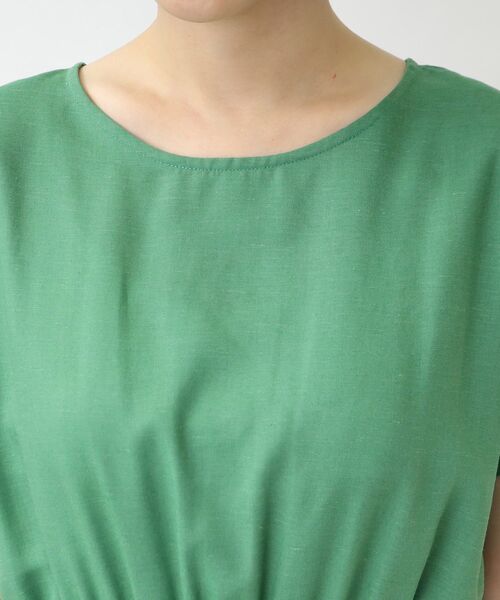 grove(グローブ)の「◆バックボタンフレンチスリーブワンピース(ワンピース・レディース・ブラック系1/ダークグリーン/ネイビー・02/03/04/05/01)」の8枚目の写真