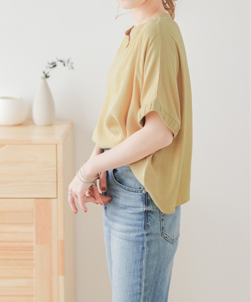 AMELY(エミリー)の「ギャザースリーブプルオーバー(その他トップス・レディース・イエロー/ホワイト/ピンク/ナチュラル・フリー)」の16枚目の写真