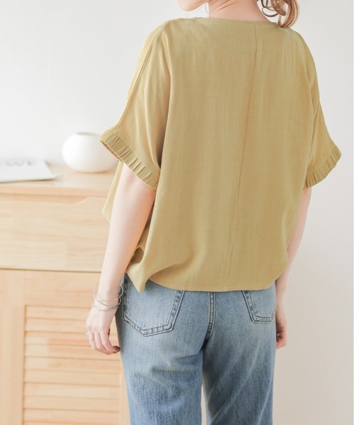 AMELY(エミリー)の「ギャザースリーブプルオーバー(その他トップス・レディース・イエロー/ホワイト/ピンク/ナチュラル・フリー)」の17枚目の写真