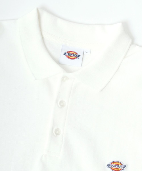 Dickies(ディッキーズ)の「Dickies/ディッキーズ オーバーサイズ カノコ ミニワッペン刺繍 ポロシャツ(ポロシャツ・メンズ・ブラック/ホワイト/グリーン/ネイビー・M/L/XL)」の15枚目の写真