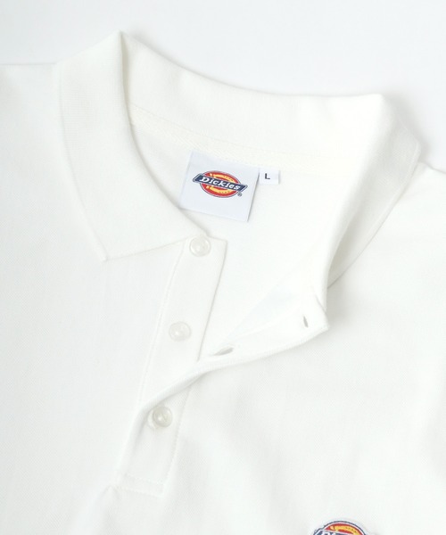 Dickies(ディッキーズ)の「Dickies/ディッキーズ オーバーサイズ カノコ ミニワッペン刺繍 ポロシャツ(ポロシャツ・メンズ・ブラック/ホワイト/グリーン/ネイビー・M/L/XL)」の16枚目の写真