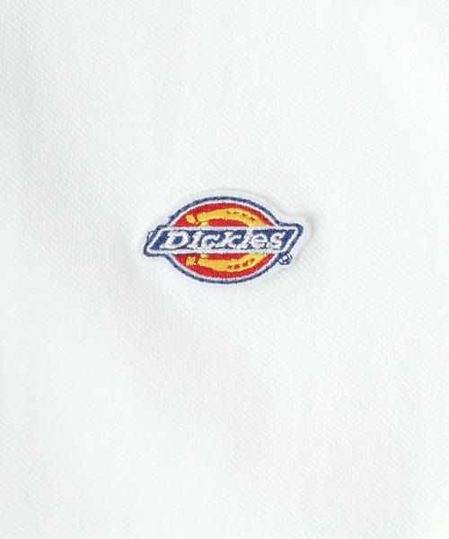 Dickies(ディッキーズ)の「Dickies/ディッキーズ オーバーサイズ カノコ ミニワッペン刺繍 ポロシャツ(ポロシャツ・メンズ・ブラック/ホワイト/グリーン/ネイビー・M/L/XL)」の9枚目の写真