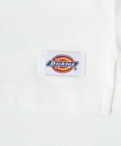 Dickies(ディッキーズ)の「Dickies/ディッキーズ オーバーサイズ カノコ ミニワッペン刺繍 ポロシャツ(ポロシャツ・メンズ・ブラック/ホワイト/グリーン/ネイビー・M/L/XL)」の6枚目の写真