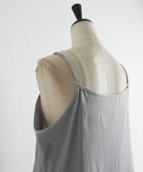 &. NOSTALGIA(アンドドットノスタルジア)の「【ZOZO限定】オーガンジーキャミワンピース(ワンピース・レディース・グレー/ブラック・FREE)」の11枚目の写真