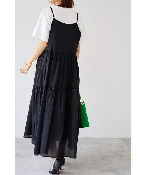 &. NOSTALGIA(アンドドットノスタルジア)の「【ZOZO限定】オーガンジーキャミワンピース(ワンピース・レディース・グレー/ブラック・FREE)」の5枚目の写真