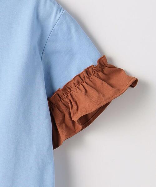 green label relaxing（グリーンレーベルリラクシング）の「TJ ソリッド フリル袖 Tシャツ 100cm-130cm（Tシャツ/カットソー・キッズ・ライトブルー/オフホワイト・100cm/130cm/120cm/110cm）」の13枚目の写真