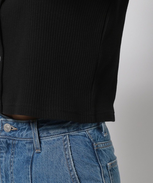 LOWRYS FARM（ローリーズファーム）の「２ＷＡＹコンパクトカーディガンＳＳ　909467（カーディガン/ボレロ・レディース・ホワイト/ブラック/ブルー/その他・FREE）」の16枚目の写真