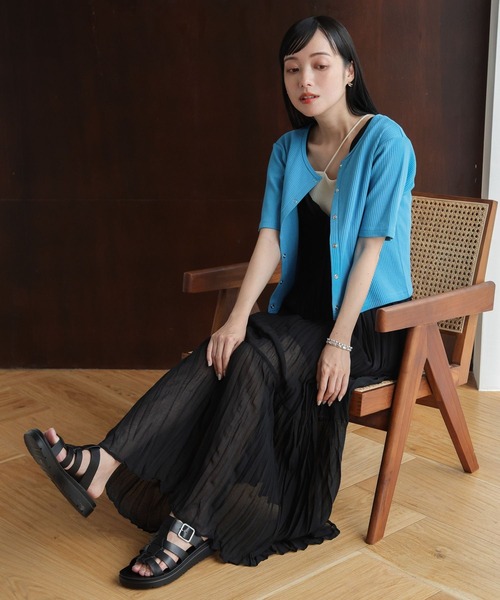 LOWRYS FARM（ローリーズファーム）の「２ＷＡＹコンパクトカーディガンＳＳ　909467（カーディガン/ボレロ・レディース・ホワイト/ブラック/ブルー/その他・FREE）」の17枚目の写真