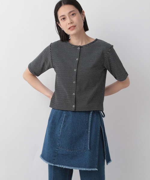 LOWRYS FARM（ローリーズファーム）の「２ＷＡＹコンパクトカーディガンＳＳ　909467（カーディガン/ボレロ・レディース・ホワイト/ブラック/ブルー/その他・FREE）」の15枚目の写真