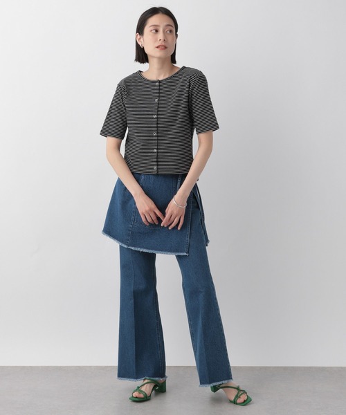 LOWRYS FARM（ローリーズファーム）の「２ＷＡＹコンパクトカーディガンＳＳ　909467（カーディガン/ボレロ・レディース・ホワイト/ブラック/ブルー/その他・FREE）」の8枚目の写真