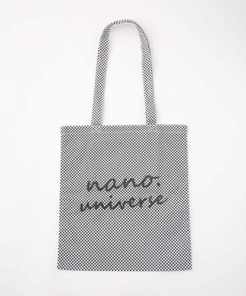 NANO universe（ナノユニバース）の「nano.ロゴトートバッグ（トートバッグ・メンズ・ホワイト/ピンク・FREE）」の3枚目の写真