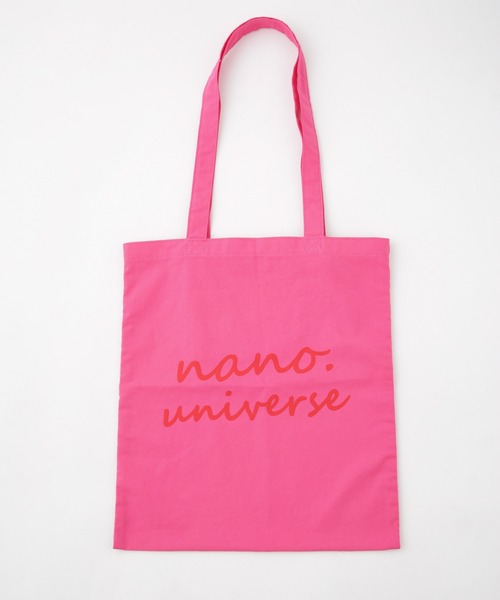 NANO universe（ナノユニバース）の「nano.ロゴトートバッグ（トートバッグ・メンズ・ホワイト/ピンク・FREE）」の9枚目の写真