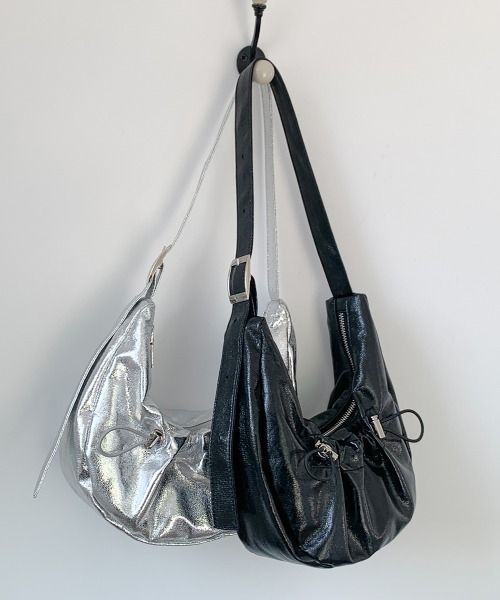 by muni:r(バイ ムニール)の「トレンドストリングショルダーバッグ(ショルダーバッグ・レディース・シルバー/ブルー/ブラック・ONE SIZE)」の16枚目の写真