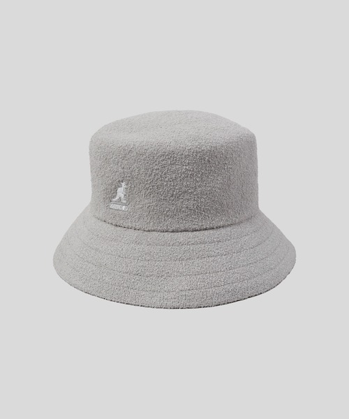 KANGOL（カンゴール）の「KANGOL BERMUDA BUCKET バケットハット（ハット・レディース・ベージュ/グリーン/ブラック/アッシュグレー/ホワイト・M/L/XL）」の3枚目の写真
