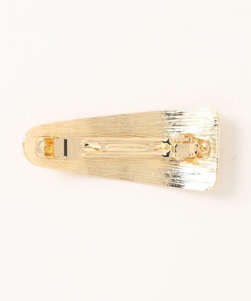 mysty woman（ミスティウーマン）の「マットメタルバレッタＬ 908242（バレッタ/ヘアクリップ・レディース・シルバー/ゴールド・FREE）」の3枚目の写真