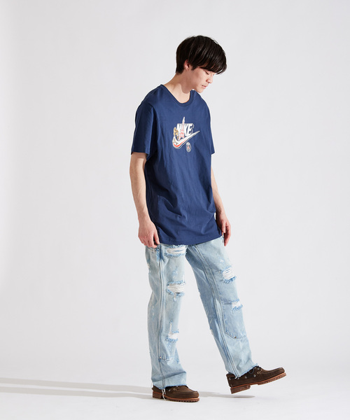 関税込【NIKE】ナイキ 公認 コットン Futura ロゴ Tシャツ ナイキ（NIKE）（キッズ）キッズ NKB GRADIENT FUTURA 半袖T