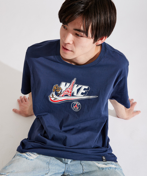 NIKE(ナイキ)の「【NIKE / ナイキ】PSG M NK SSL FUTURA TEE(Tシャツ/カットソー・メンズ・ネイビー・SMALL/MEDIUM/LARGE/X-LARGE/XX-LARGE)」の7枚目の写真