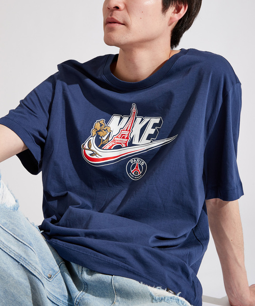 NIKE(ナイキ)の「【NIKE / ナイキ】PSG M NK SSL FUTURA TEE(Tシャツ/カットソー・メンズ・ネイビー・SMALL/MEDIUM/LARGE/X-LARGE/XX-LARGE)」の10枚目の写真