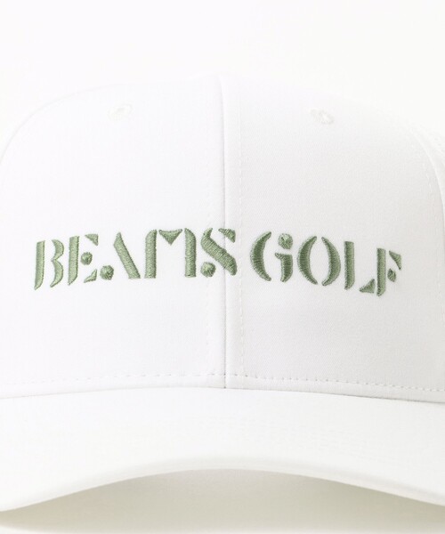 新品、未使用BEAMS GOLF キャップ ホワイト/グレー BEAMS GOLF 「BEAMS GOLF」 メッシュキャップ FREE ホワイト