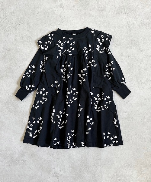 HOGAN RANCH WEAR（ホーガンランチウエア）の「ソウガラスクエアショルダーワンピース（90～130cm）（ワンピース・キッズ・グリーン/ブラウン/ブラック・100/120/110/90/130）」の2枚目の写真