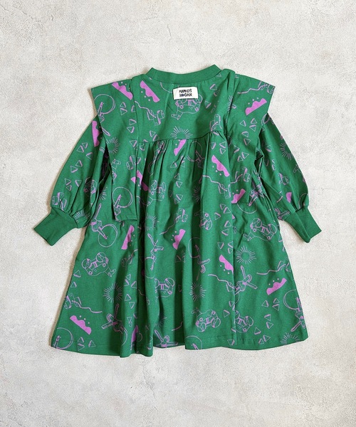 HOGAN RANCH WEAR（ホーガンランチウエア）の「ソウガラスクエアショルダーワンピース（90～130cm）（ワンピース・キッズ・グリーン/ブラウン/ブラック・100/120/110/90/130）」の9枚目の写真