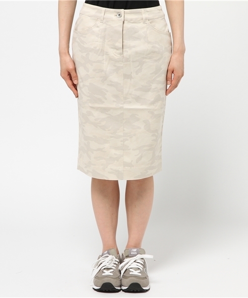 earth music&ecology（アースミュージックアンドエコロジー）の「迷彩タイトタックスカート（スカート・レディース・ライトグレー/ベージュ/カーキ/ネイビー・SMALL/MEDIUM）」の12枚目の写真