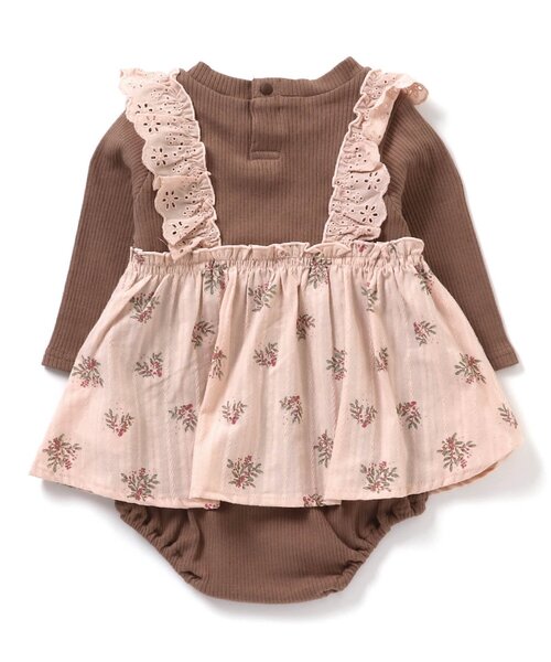 apres les cours（アプレレクール）の「フリル花柄ビスチェカバーオール（ロンパース・キッズ・ピンク/ブルー・70/80）」の12枚目の写真