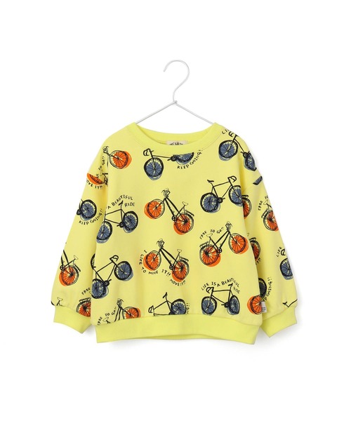 MAKE YOUR DAY（メイクユアデイ）の「WEB限定いろんな柄裏毛トレーナー■80～140cm（スウェット・キッズ・グレー/オレンジ/ネイビー/ライトグレー/アイボリー/ブラック/イエロー/ピンク・120/110/130/90/80/100/140）」の18枚目の写真